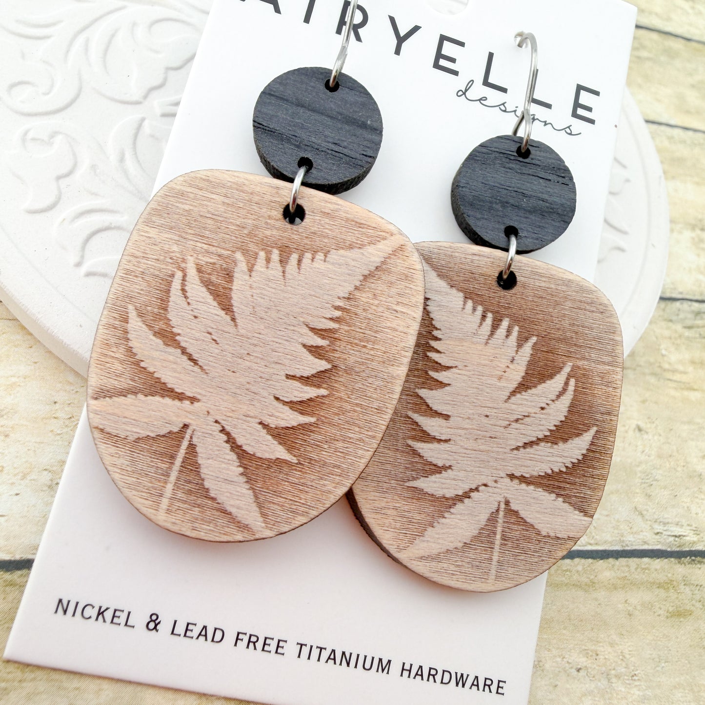 Fernwood Botanical Scoop Earrings - Titanium for Sensitive Ears