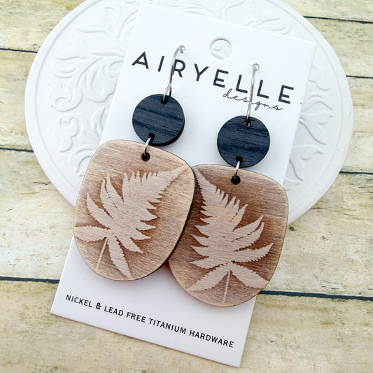 Fernwood Botanical Scoop Earrings - Titanium for Sensitive Ears